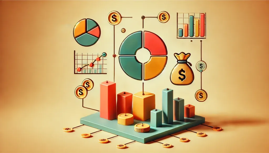 A chart or graph displaying how financial mistakes impact long-term wealth accumulation