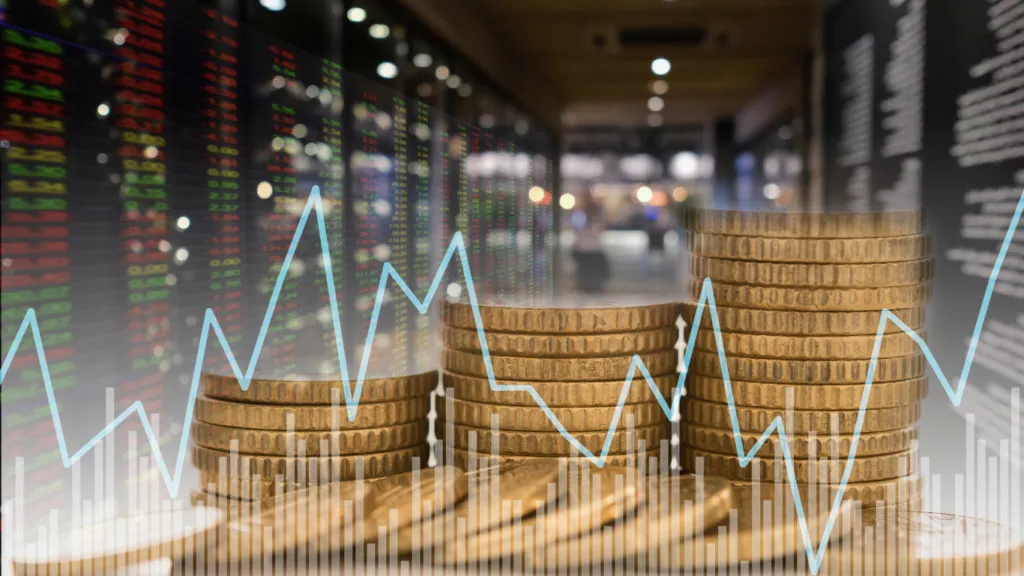 A diversified investment portfolio showing stocks, bonds, and gold, highlighting diversification to protect wealth.